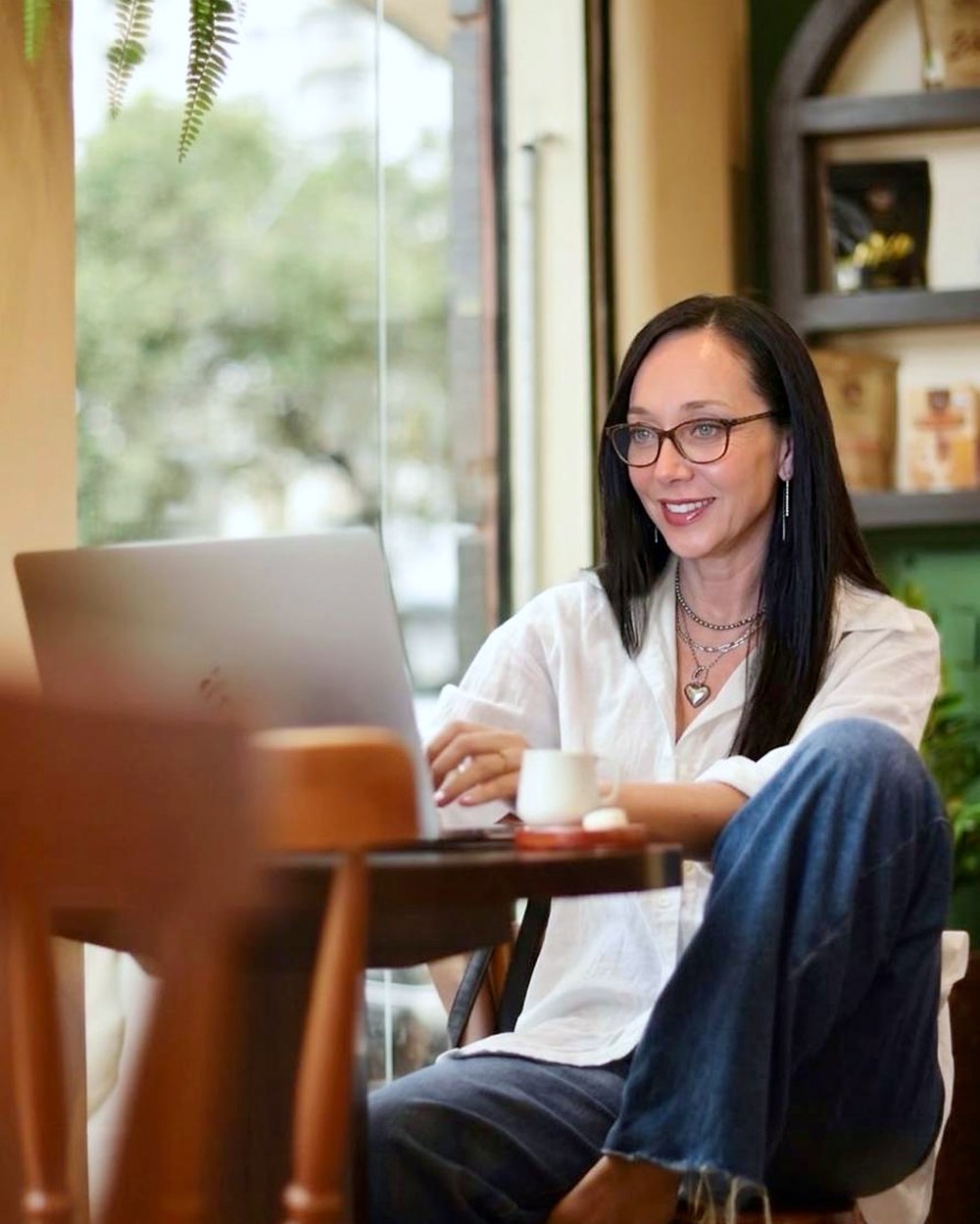 Natalia Palumbo en una consulta online